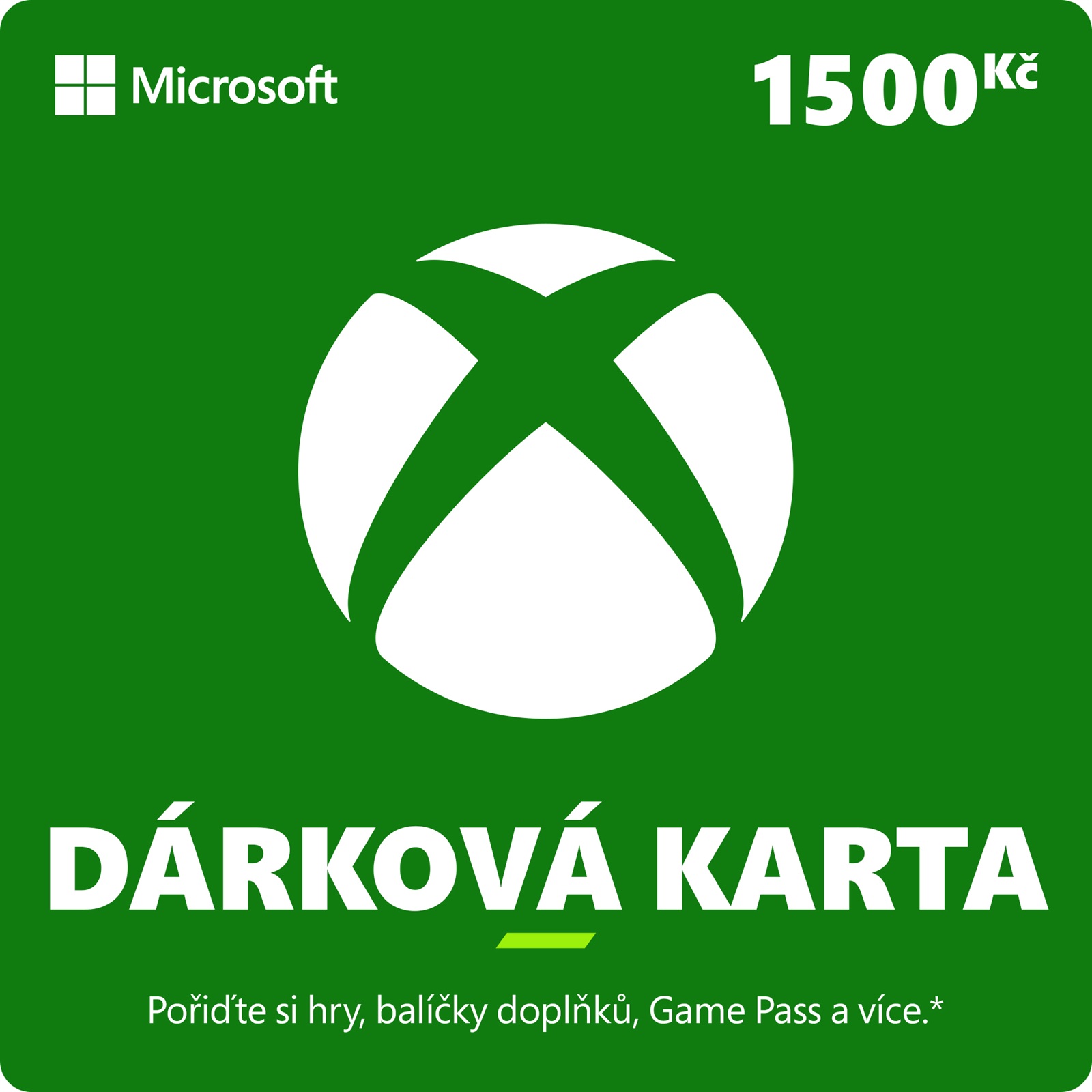 ESD XBOX - Darčeková karta Xbox 1500 Kč