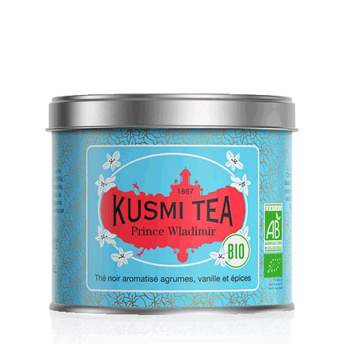 E-shop Kusmi Tea Organic Prince Vladimir, sypaný čaj v kovové dóze (100 g)