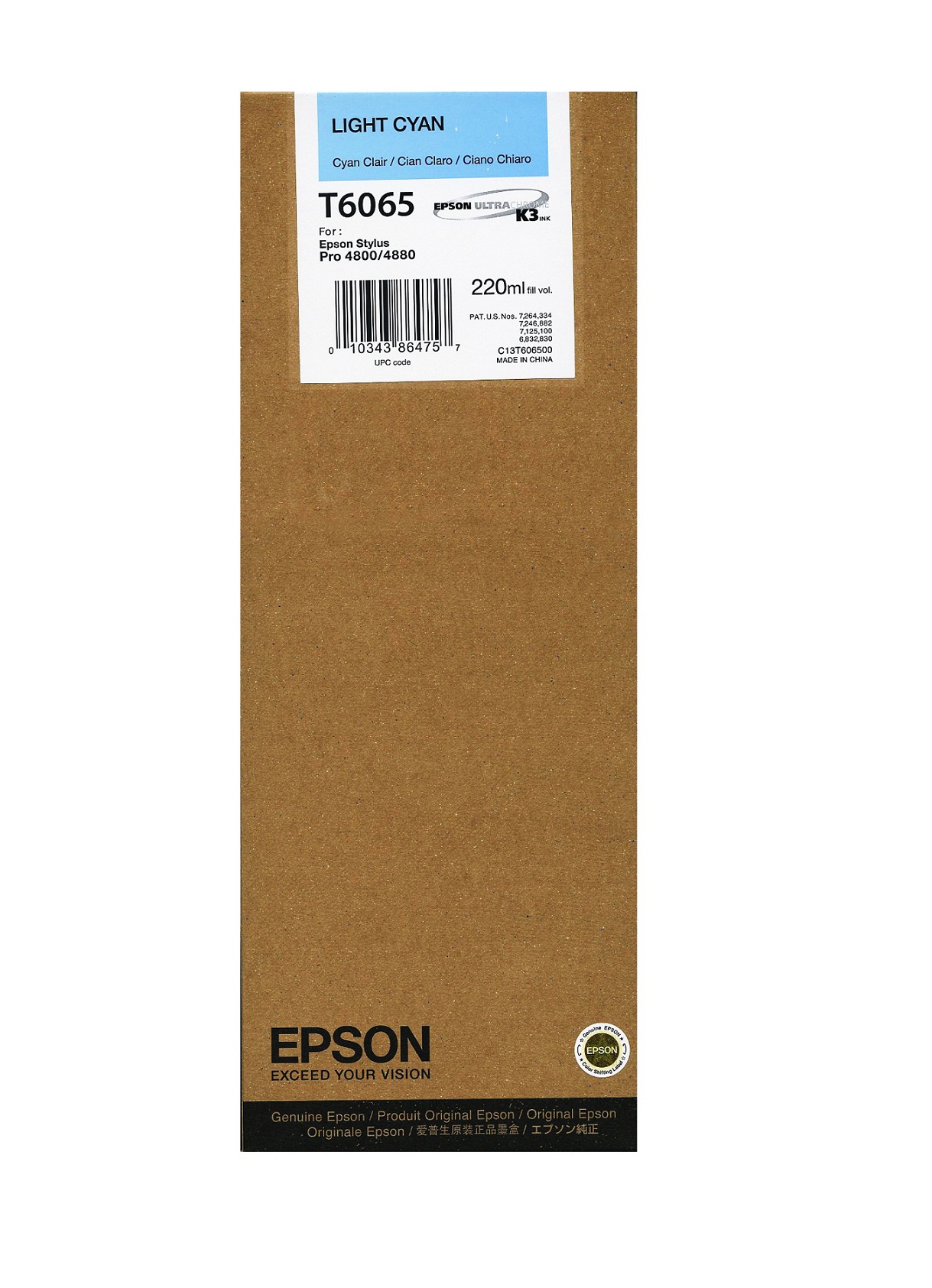 E-shop Epson T606 Light Cyan 220 ml C13T606500