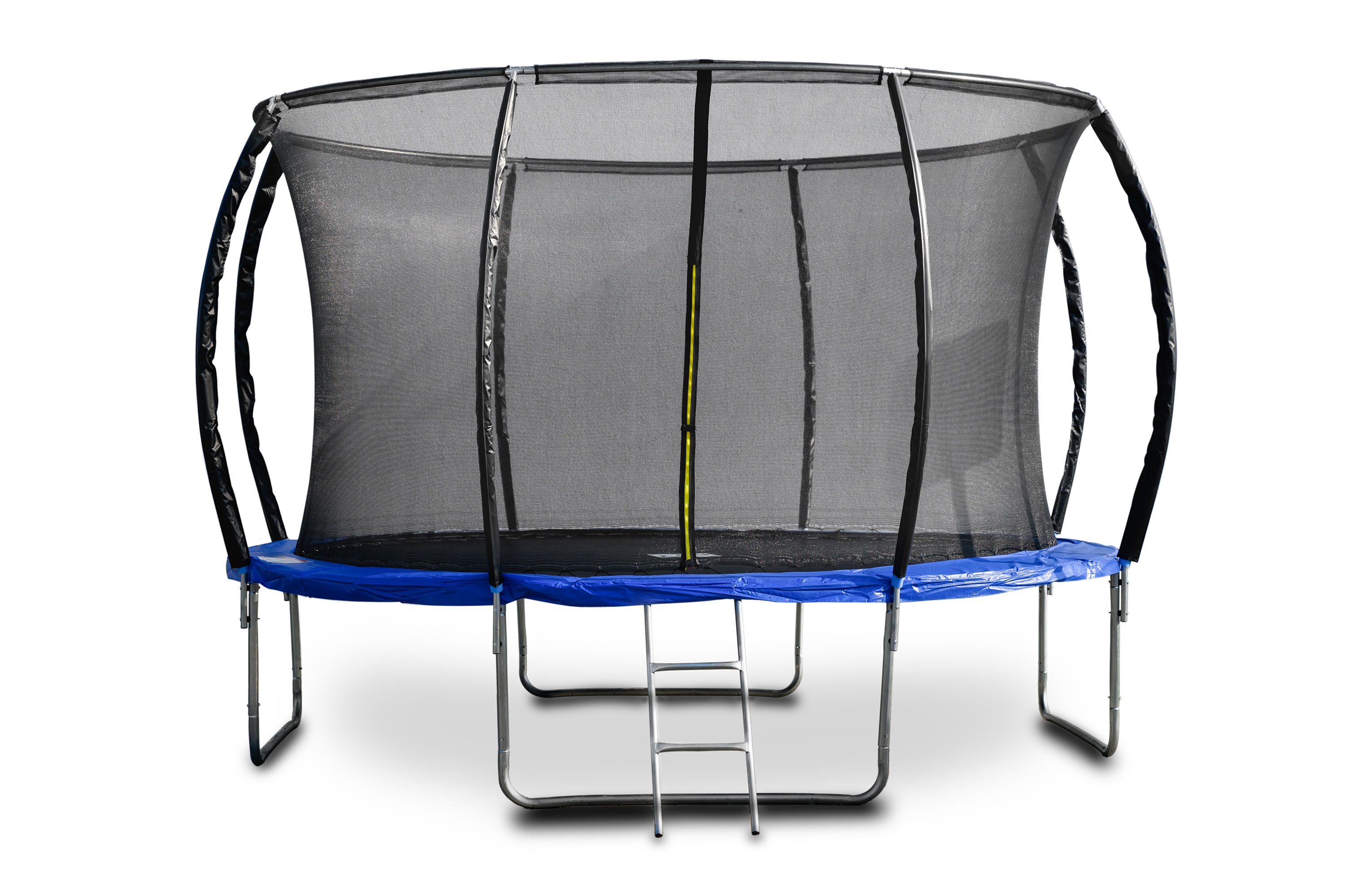 E-shop Trampolína G21 SpaceJump, 366 cm, modrá, s ochrannou sieťou + schodíky zadarmo G21-SPJBLU366