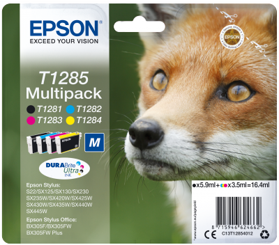 E-shop EPSON Multipack CMYK Ink Cartridge (T1285) C13T12854012