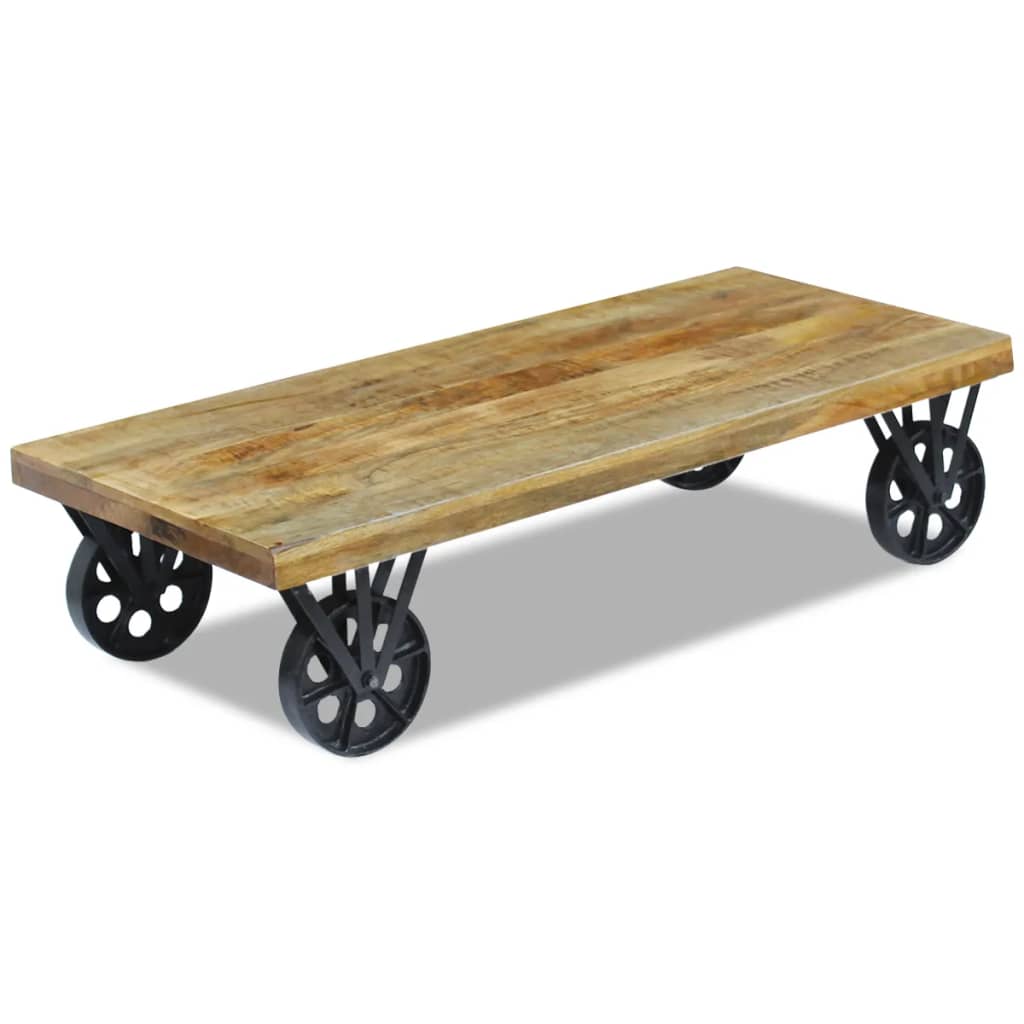 E-shop Multidom Konferenčný stolík z mangového dreva, 120x60x30 cm