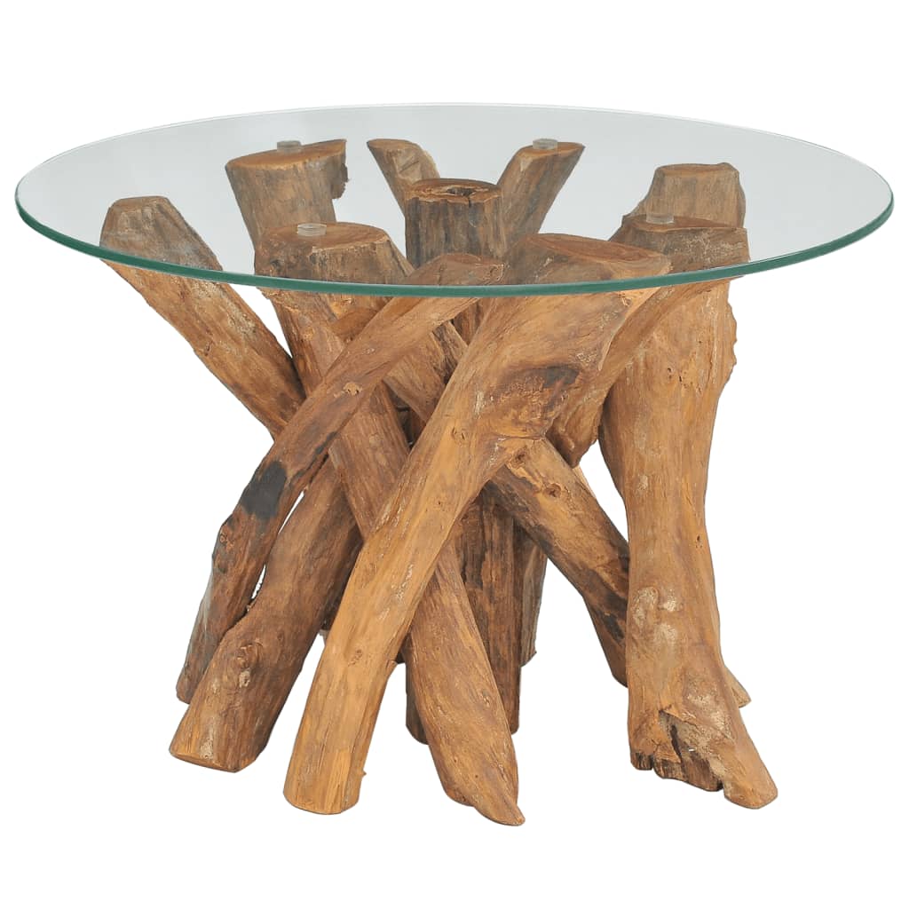 E-shop Multidom Konferenčný stolík z masívneho teakového dreva, 60 cm