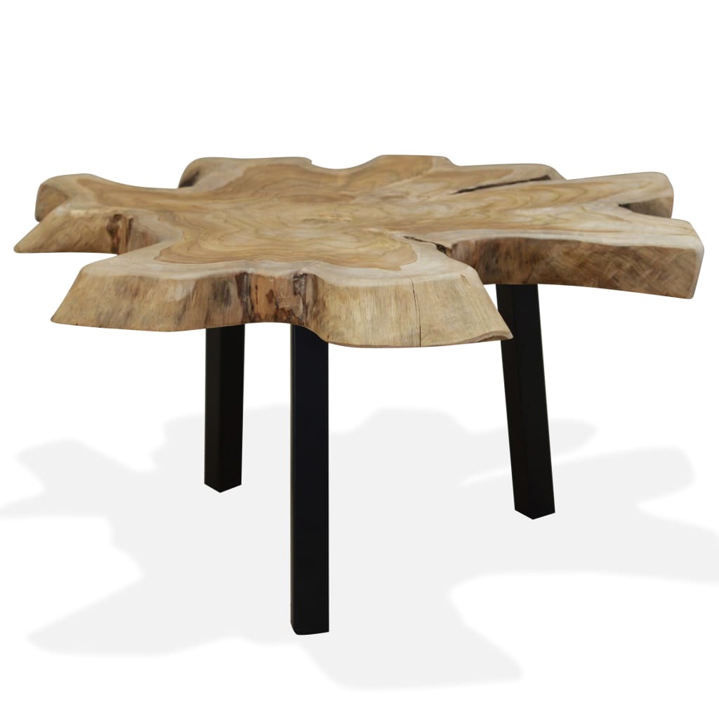 E-shop Multidom Konferenčný stolík, pravé teakové drevo, 80x70x38 cm