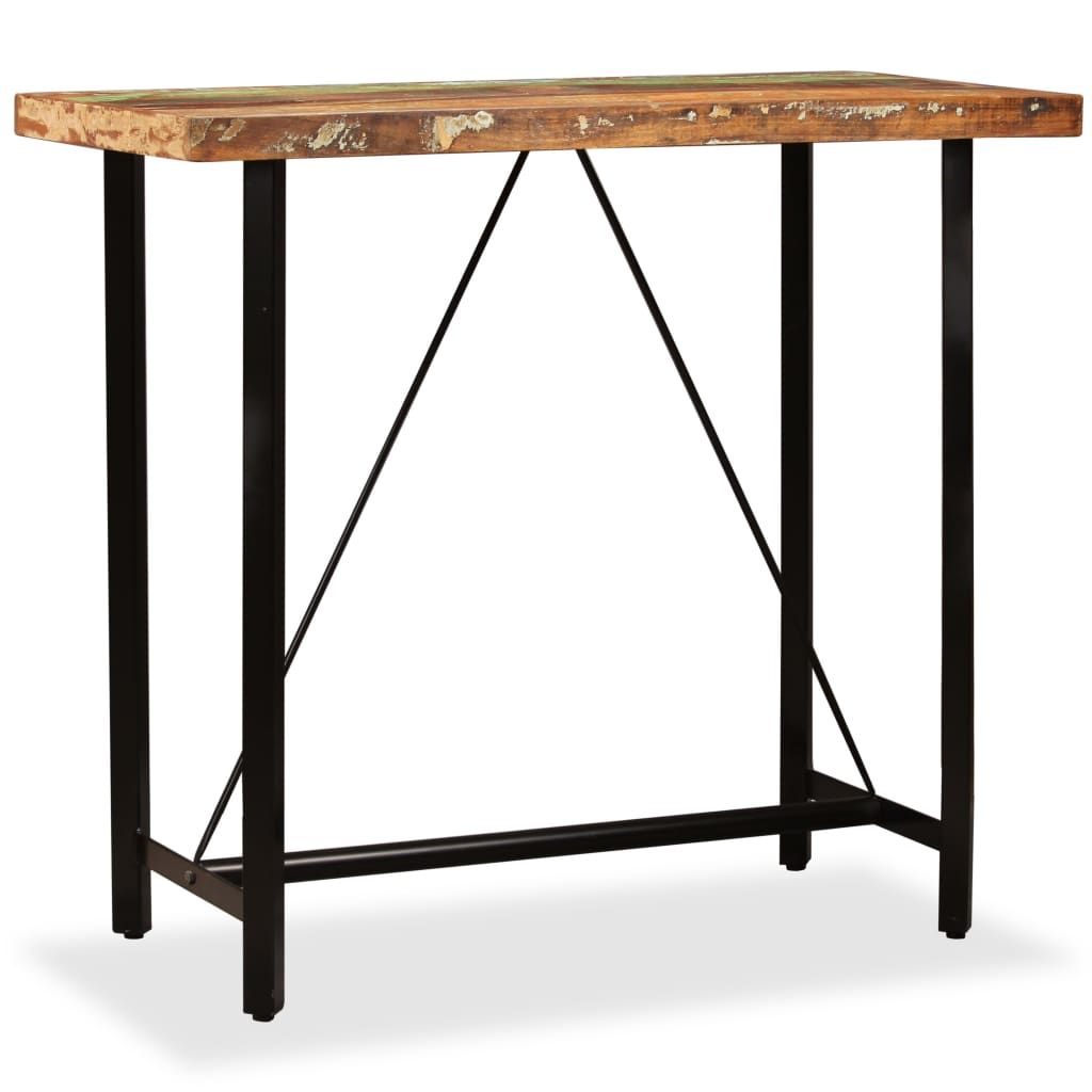 E-shop Multidom Barový stôl, recyklovaný masív 120x60x107 cm