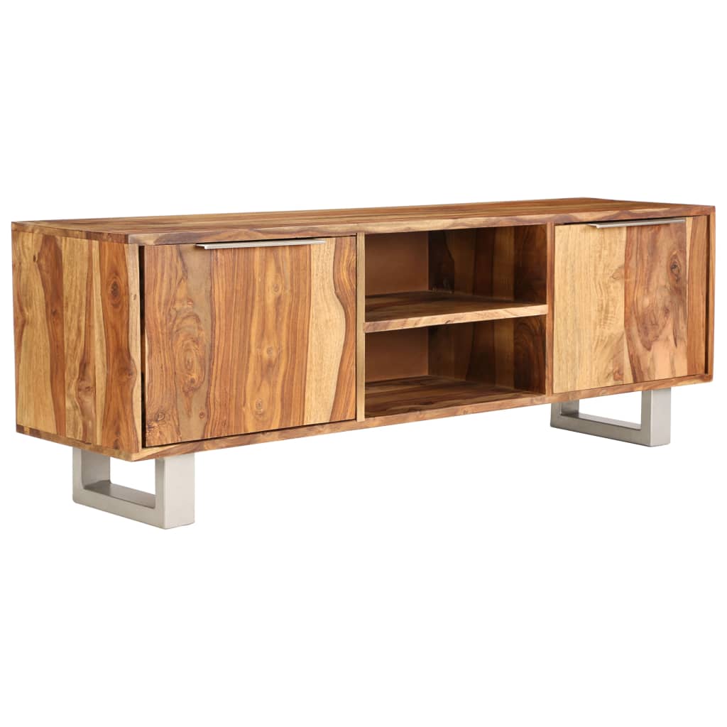 E-shop Multidom TV stolík, sheeshamové drevo s medovým odtieňom 118x30x40 cm