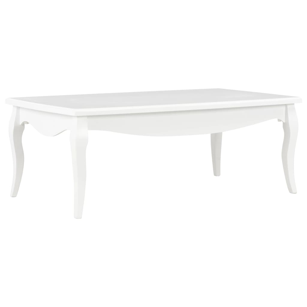 E-shop Multidom Konferenčný stolík, biely 110x60x40 cm, borovicový masív