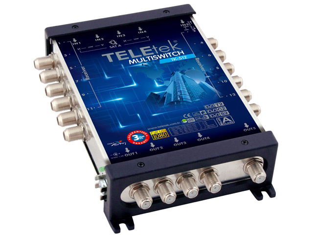 E-shop Teletek TK-512 - multipřepínač 5/12 kaskádový 8681783022315