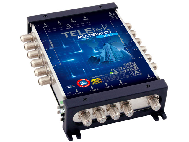 E-shop Teletek TK-512 - multipřepínač 5/12 kaskádový
