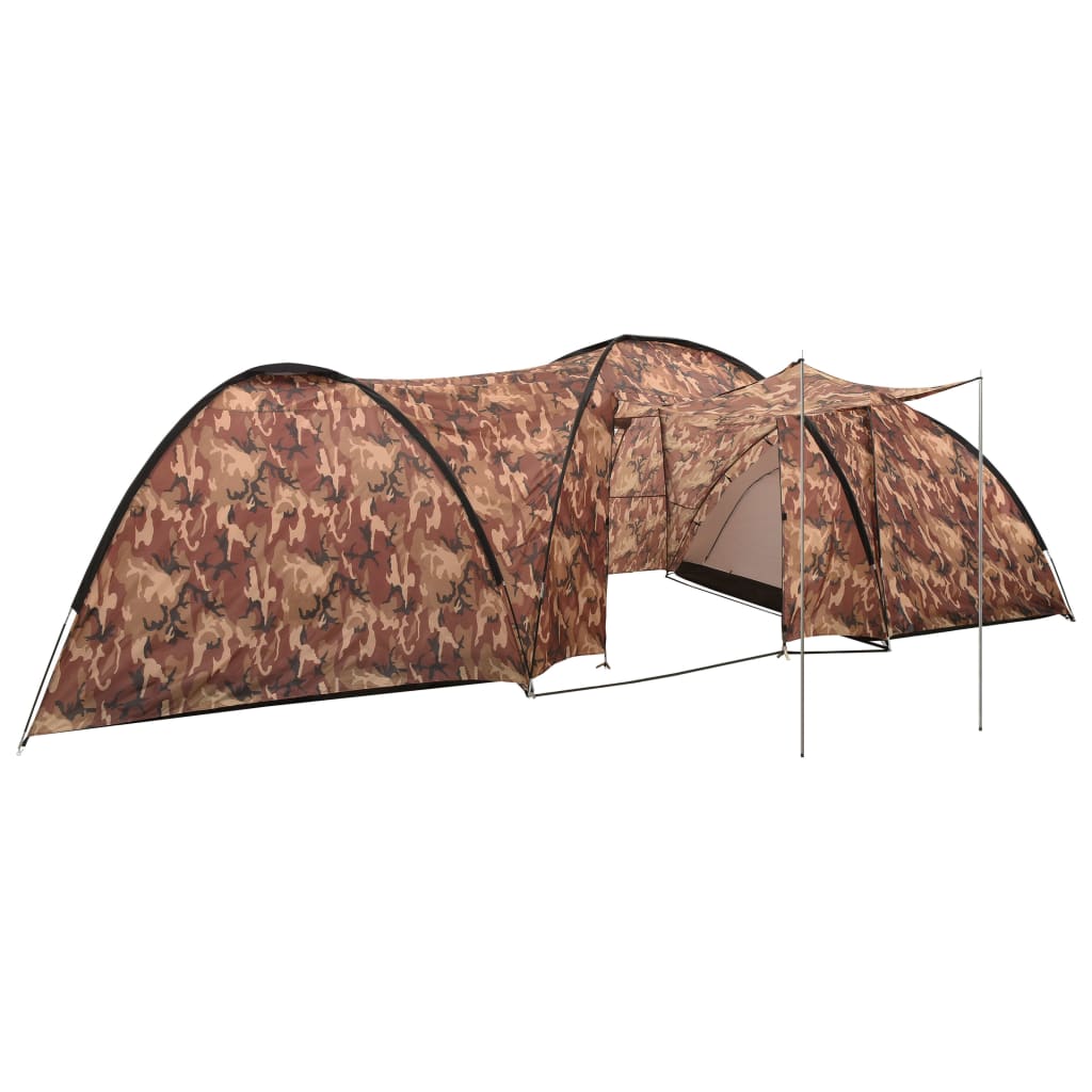 E-shop Multidom Kempingový iglu stan 650x240x190 cm 8 osôb maskáčový