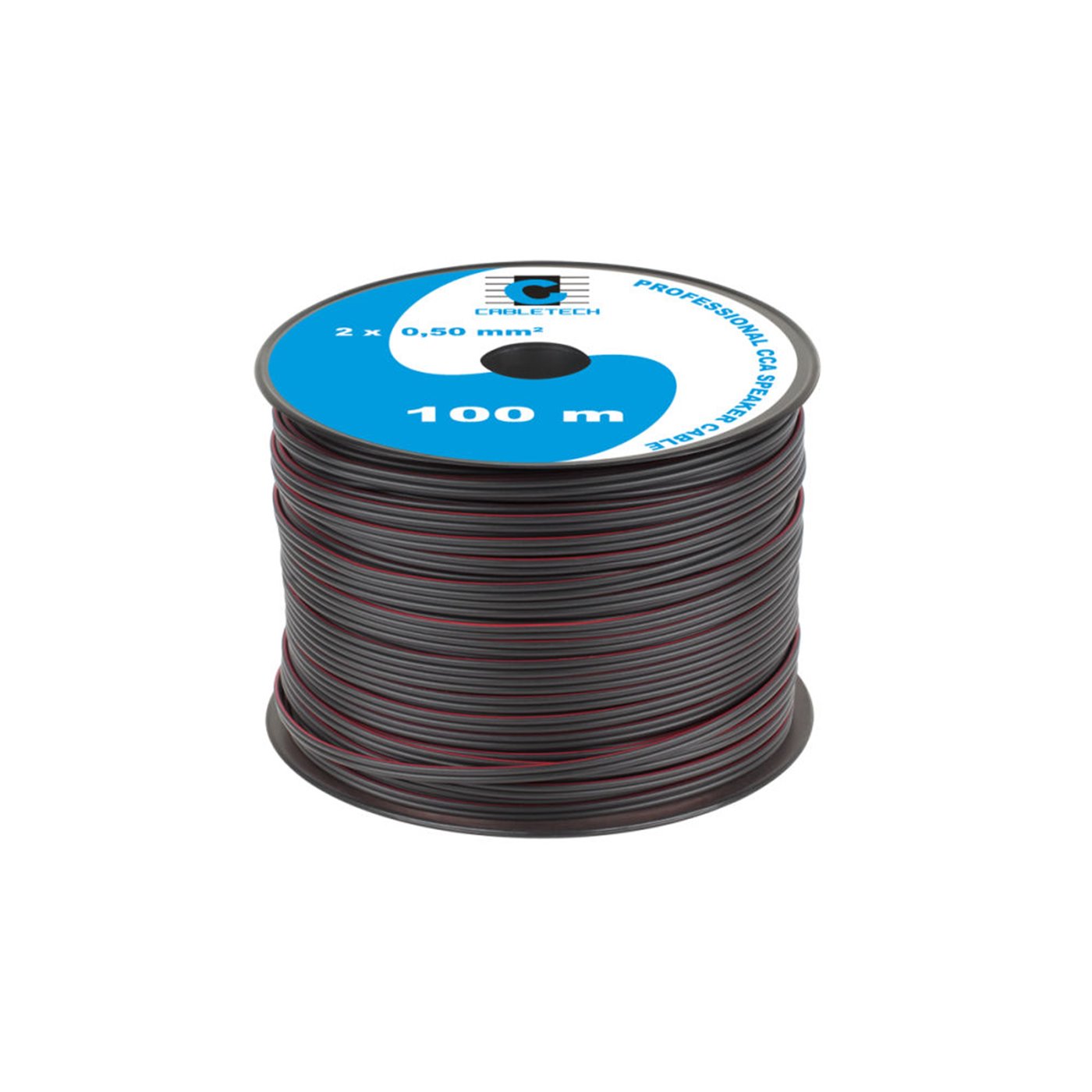 E-shop Cabletech Kábel REPRO. 2x 0,50mm CCA čierny(100m)