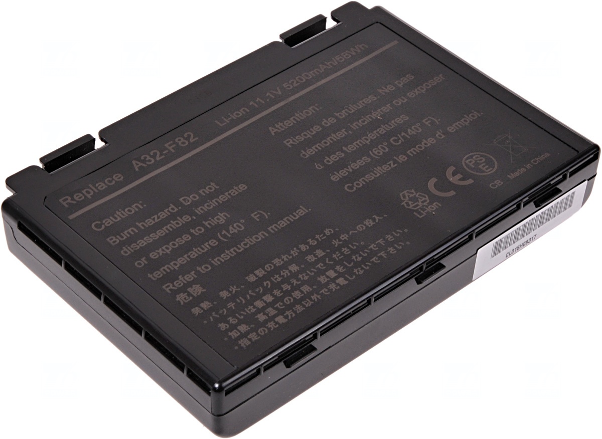 E-shop Baterie T6 power Asus K40, K41, K50, K51, K60, K61, K70, F52, F82, X5D, X70, 5200mAh, 58Wh, 6cell NBAS0064