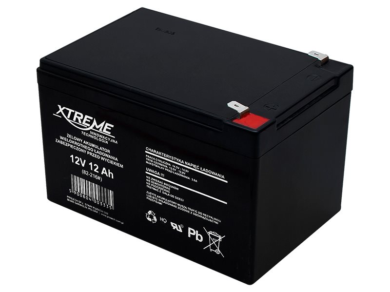 E-shop Batéria olovená 12V/12Ah Xtreme 82-216 gélový akumulátor