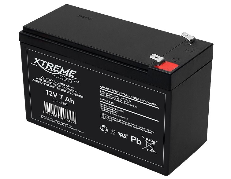 E-shop Batéria olovená 12V/7,0Ah Xtreme 82-211 gélový akumulátor