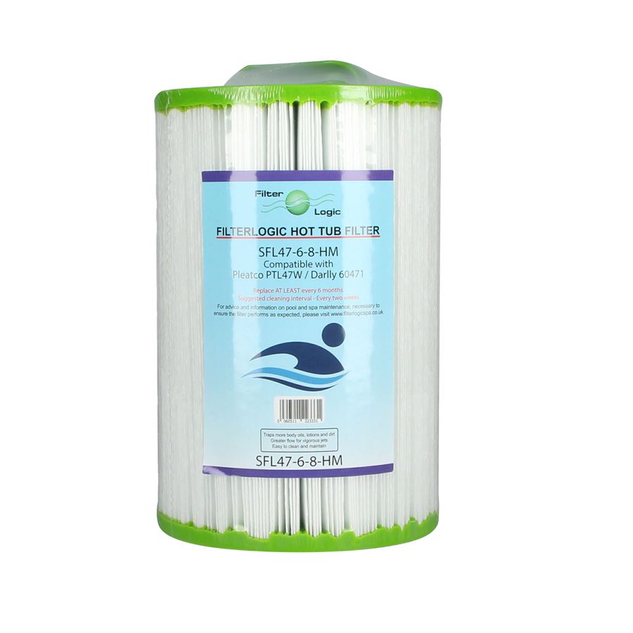 E-shop Filter Logic SFL47-6-8HM filtrační kartuše do bazénů a SPA náhrada za Pleatco PTL47W, Darlly 60471, Filbur FC-0315, Unicel 6CH-47