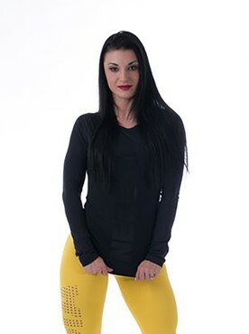 E-shop 220 Nebbia Dámsky čierny nátelník Shirt 220 Black, veľkosť L