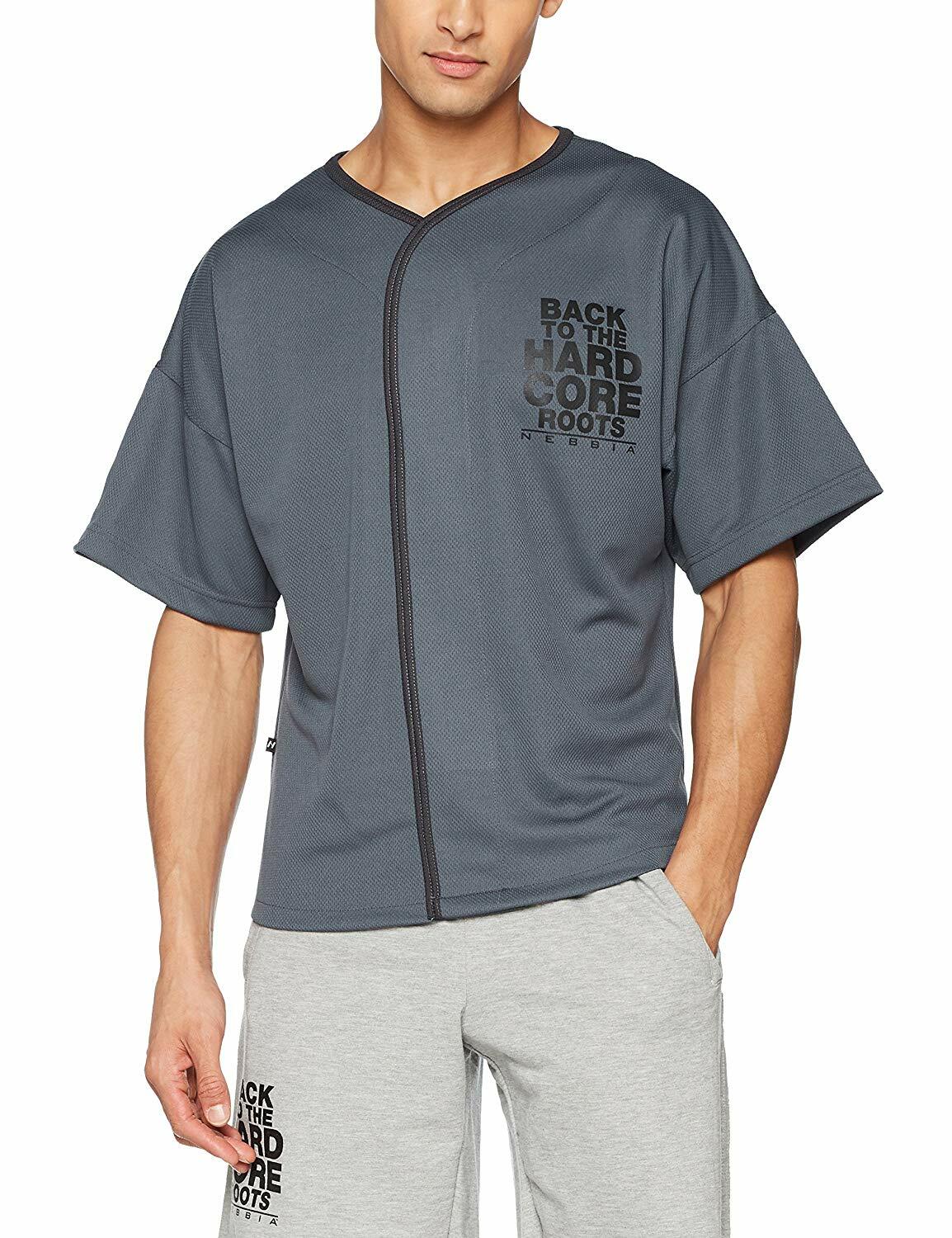 E-shop 305 Nebbia Sivé pánske tričko HARDCORE Shirt 305 Grey, veľkosť L