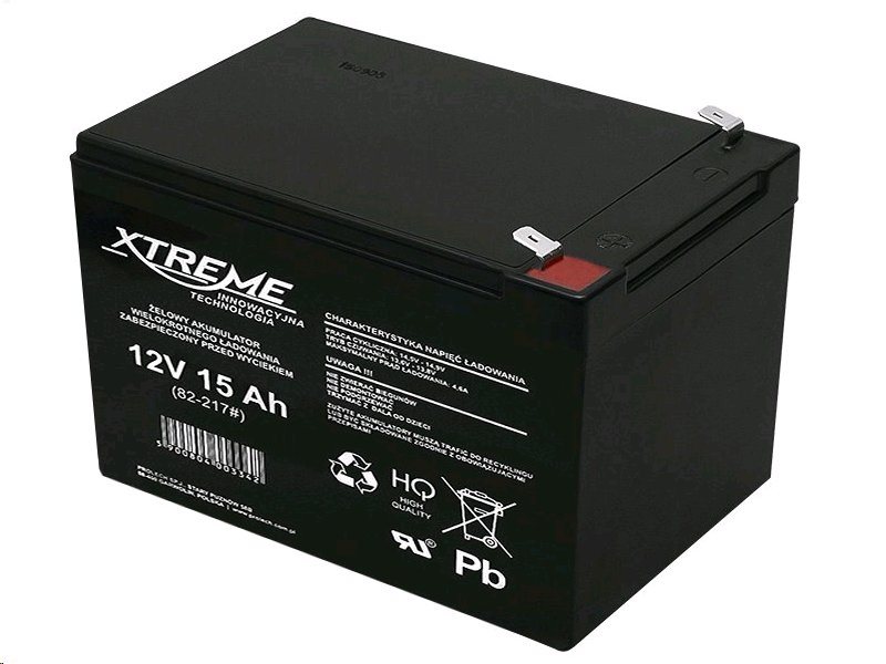 E-shop XTREME Batéria olovená 12V/15Ah XTREME/Enerwell/82-217 gélový akumulátor