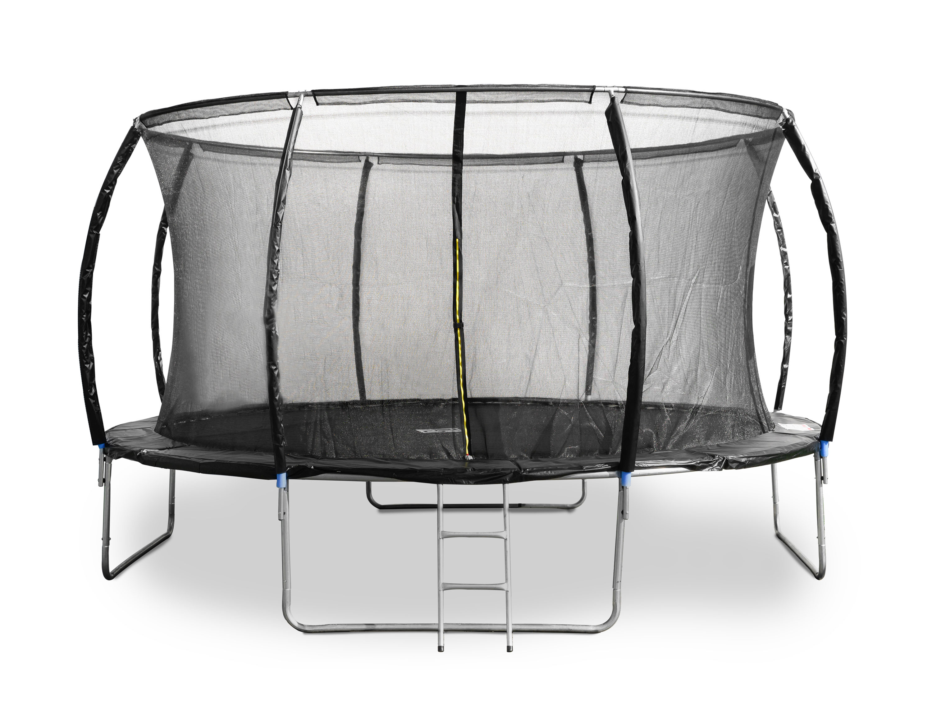 E-shop Trampolína G21 SpaceJump 430 cm, čierna, s ochrannou sieťou + schodíky zadarmo G21-SPJBK430