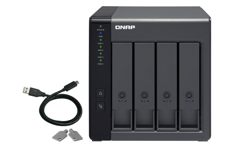 E-shop QNAP TR-004 rozšiřovací jednotka pro PC či QNAP NAS (4x SATA / 1 x USB 3.0 typu C) TR-004