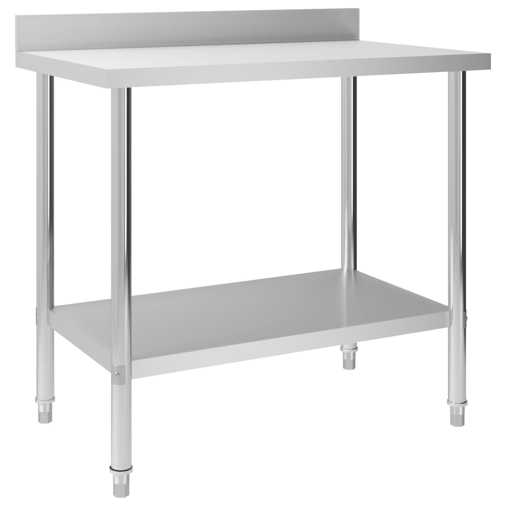 E-shop Multidom Kuchynský pracovný stôl, prístenný 100x60x93 cm, oceľ