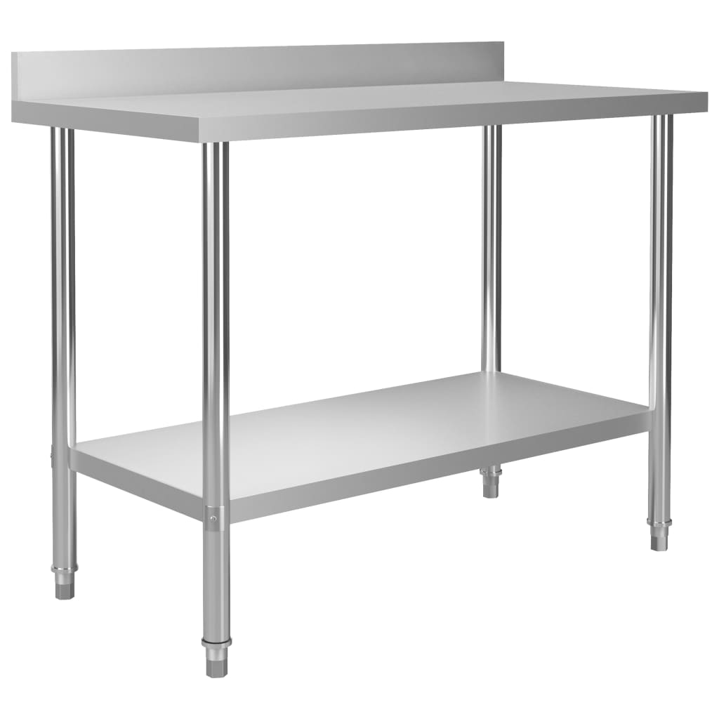 E-shop Multidom Kuchynský pracovný stôl, prístenný 120x60x93 cm, oceľ