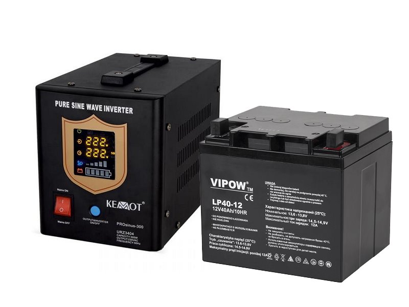 E-shop Baterie olověná 12V / 40Ah VIPOW bezúdržbový akumulátor