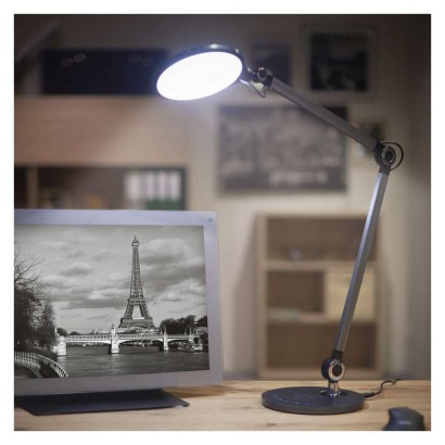 E-shop EMOS LED stolná lampa KAREN, čierna