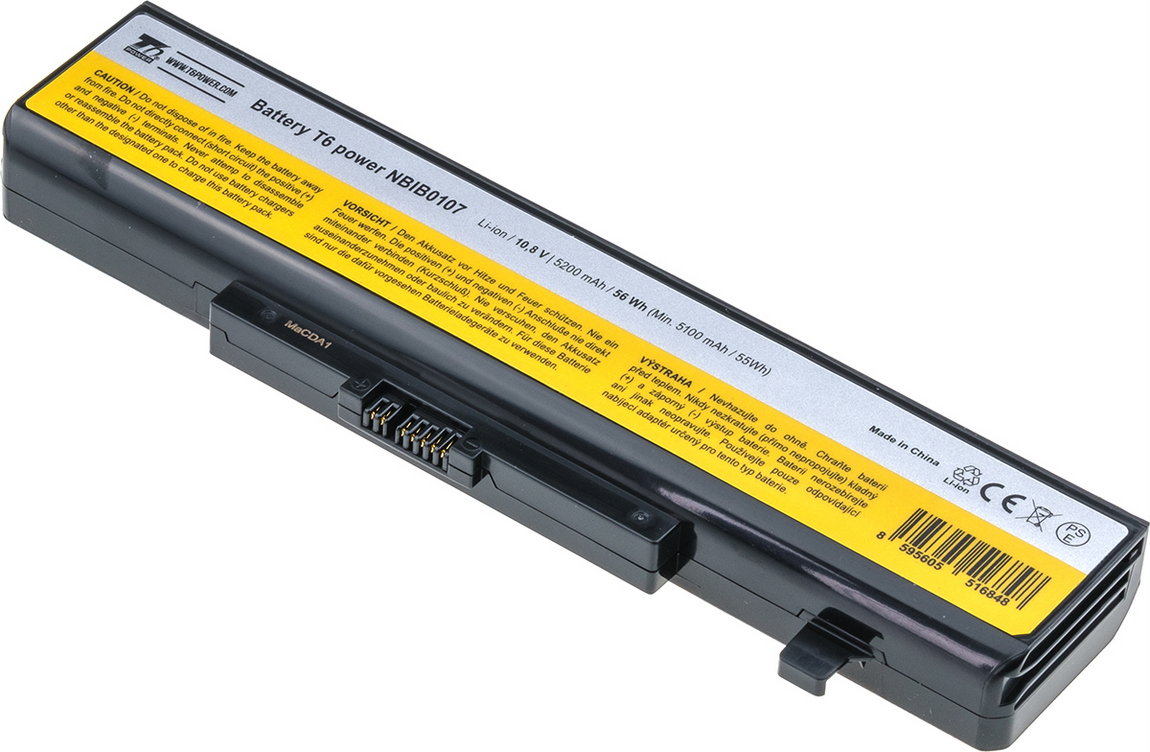 E-shop Baterie T6 power Lenovo IdeaPad B480, B580, G480, B590, Z480, V480, Edge E530, 5200mAh, 56Wh, 6cell NBIB0107