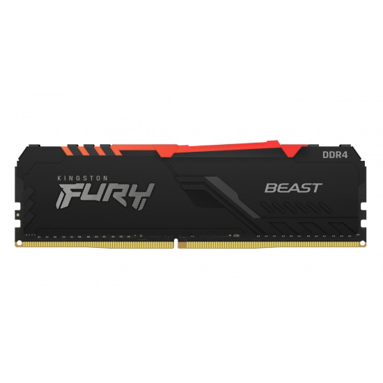 E-shop Kingston FURY Beast/DDR4/16GB/3200MHz/CL16/1x16GB/RGB/Black KF432C16BBA/16