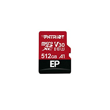 E-shop 512GB microSDXC Patriot V30 A1, class 10 U3 100/80MB/s + adapter PEF512GEP31MCX