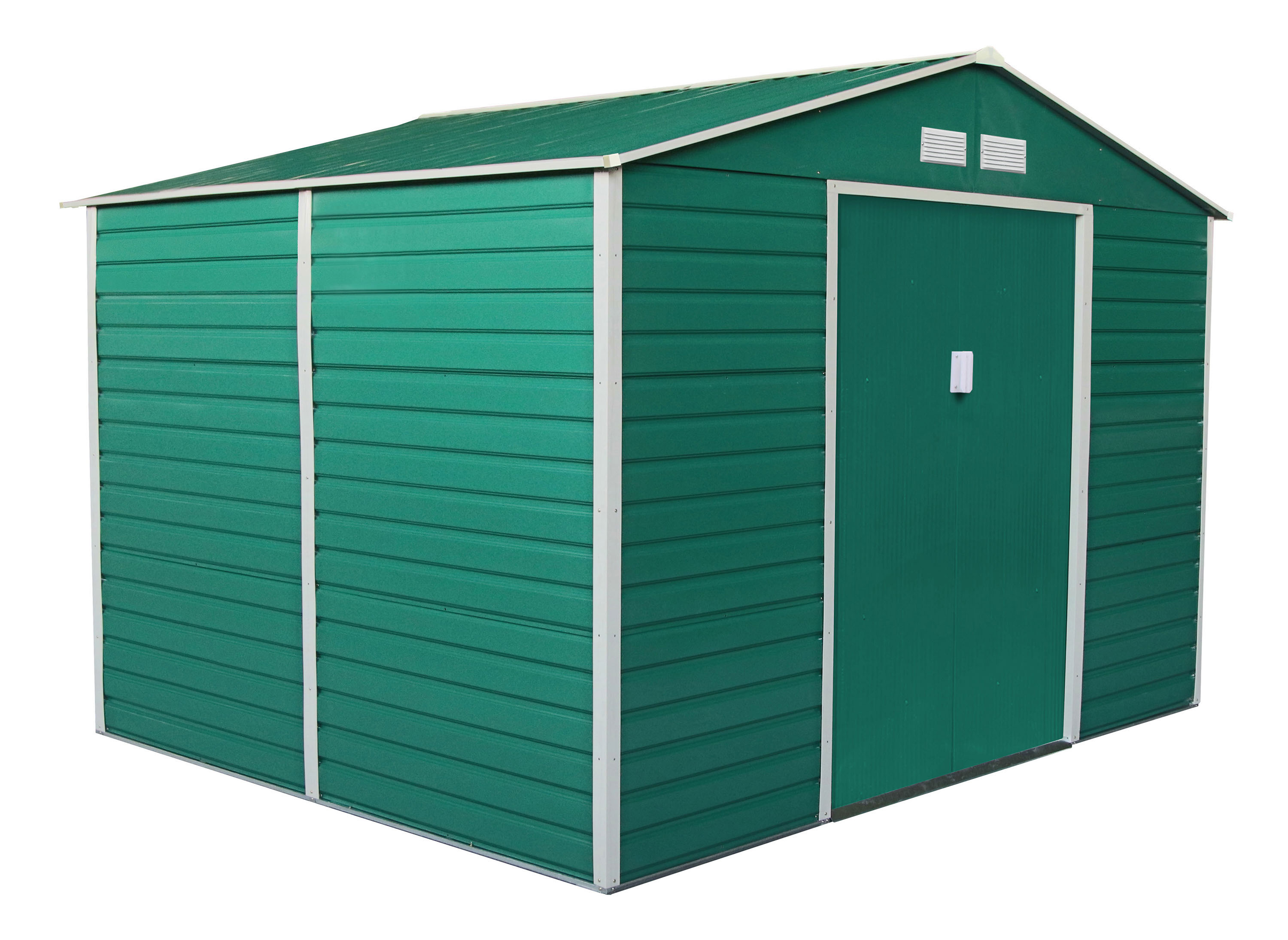 E-shop Záhradný domček G21 GAH 529 - 277 x 191 cm, zelený GAH-529-ZNG-2S0
