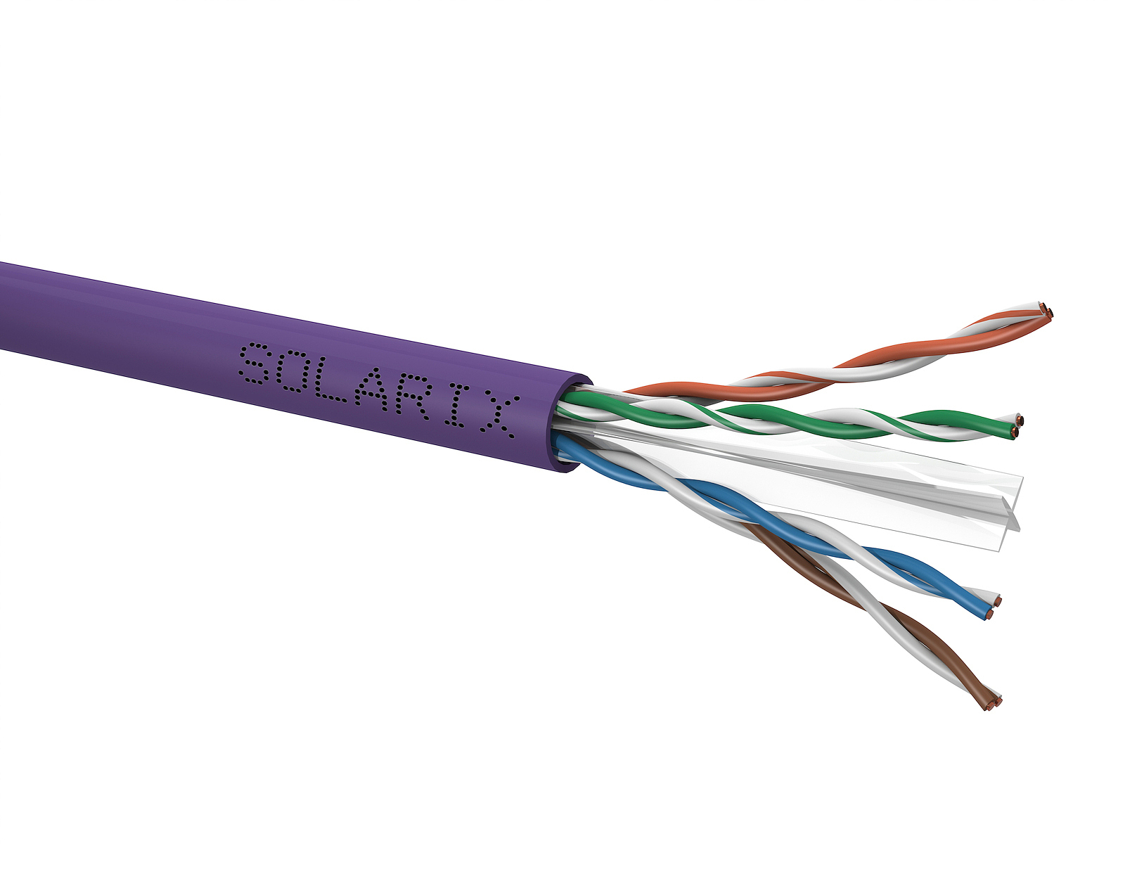 E-shop Instalační kabel Solarix CAT6 UTP LSOH Dca-s2,d2,a1 500m/cívka SXKD-6-UTP-LSOH