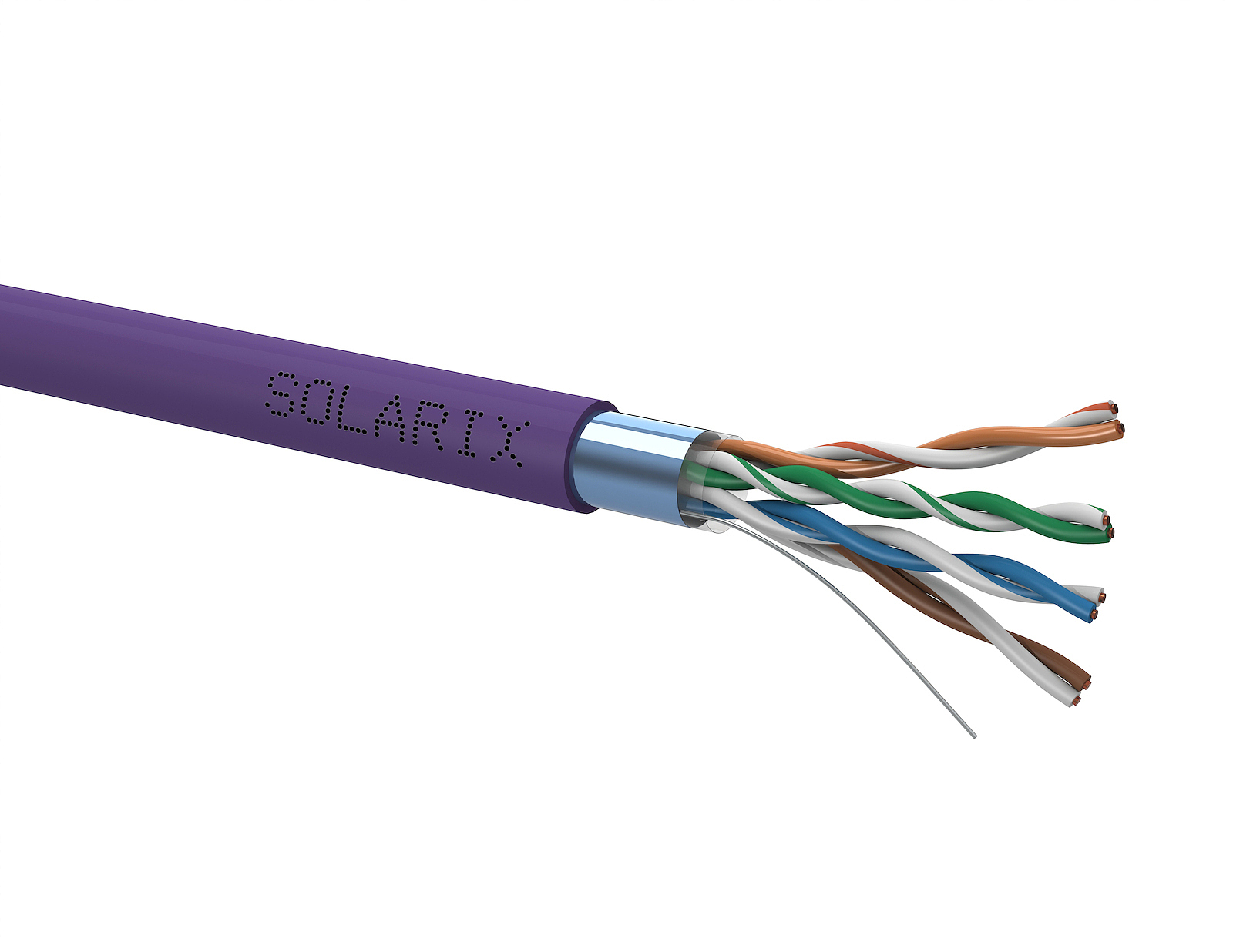 E-shop Instalační kabel Solarix CAT5E FTP LSOH Dca-s1,d2,a1 305m/box SXKD-5E-FTP-LSOH