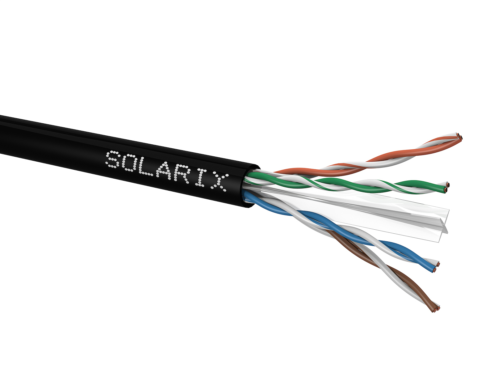 E-shop Instalační kabel Solarix CAT6 UTP PE Fca venkovní 500m/cívka SXKD-6-UTP-PE