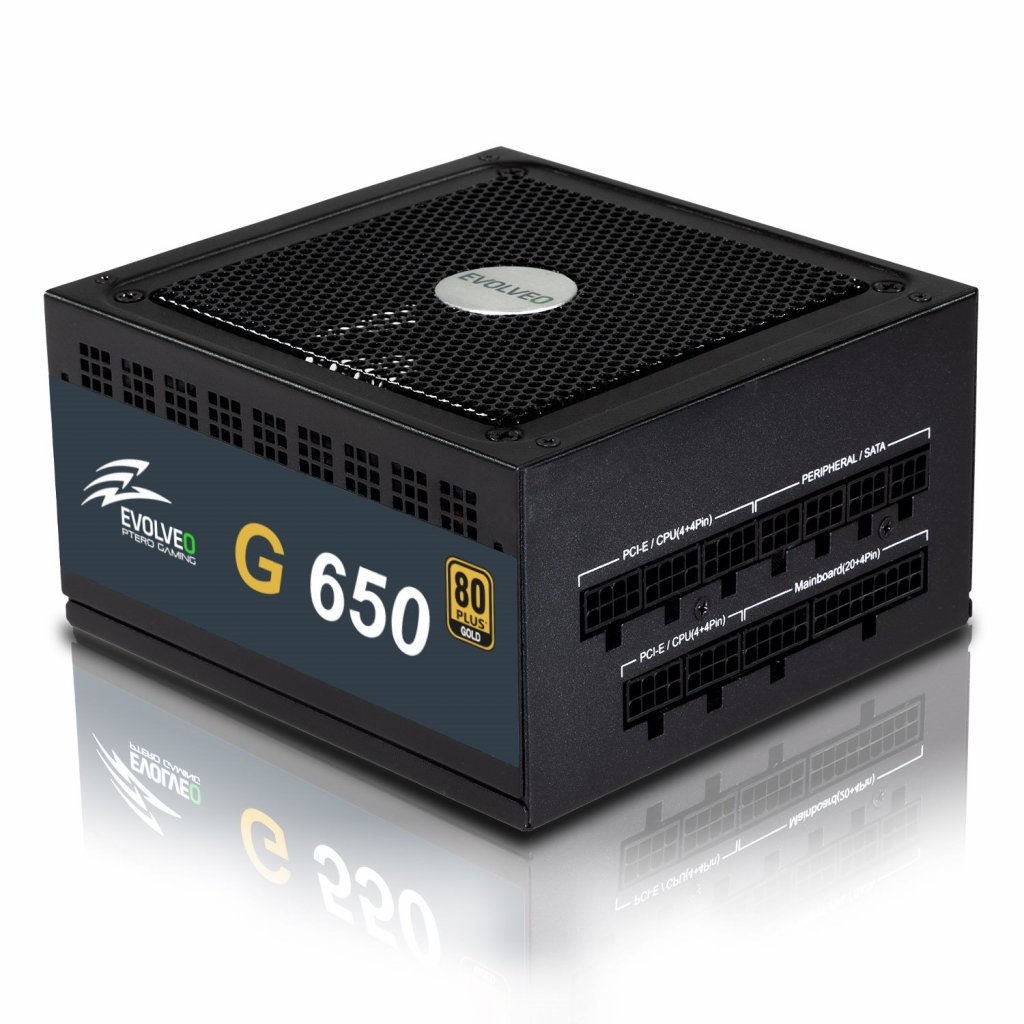 E-shop EVOLVEO G650/650W/ATX/80PLUS Gold/Modular/Retail E-G650R