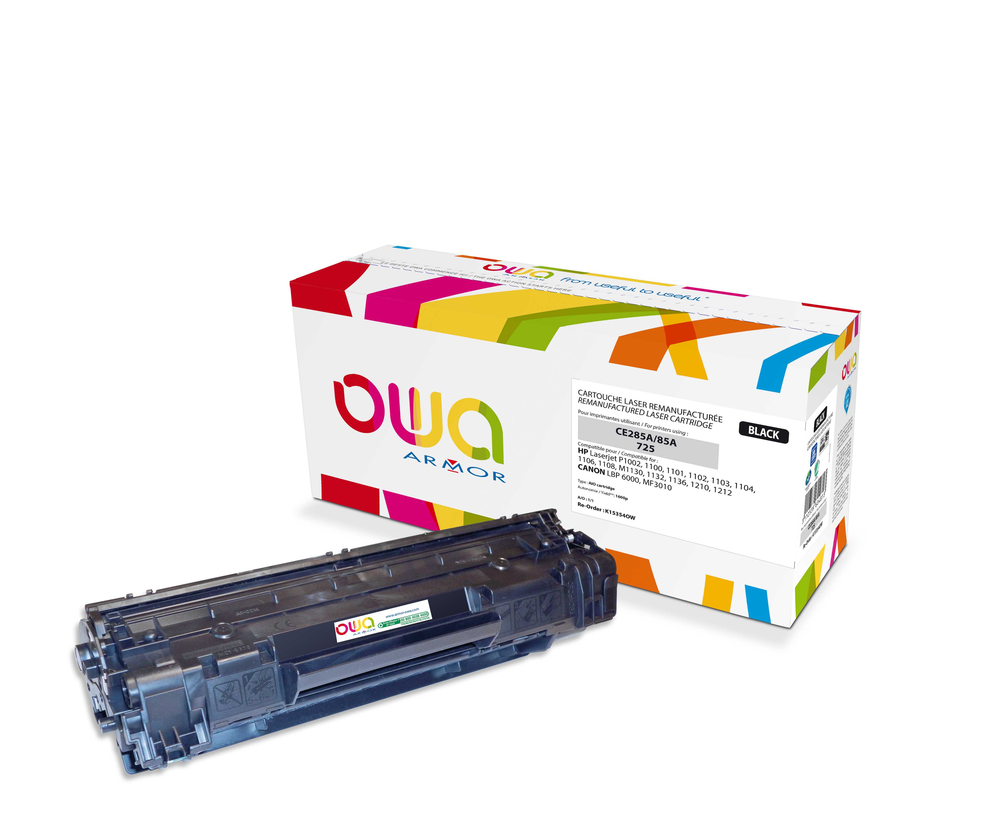 E-shop OWA Armor toner kompatibilní s HP LJ P1002, CE285A, 1600st, černá/black K15354OW