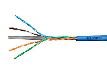 E-shop SCHRACK Kabel U/UTP Cat.6 4x2xAWG24 300 MHz, PVC modrý, Eca, 305m HSEKU423P4