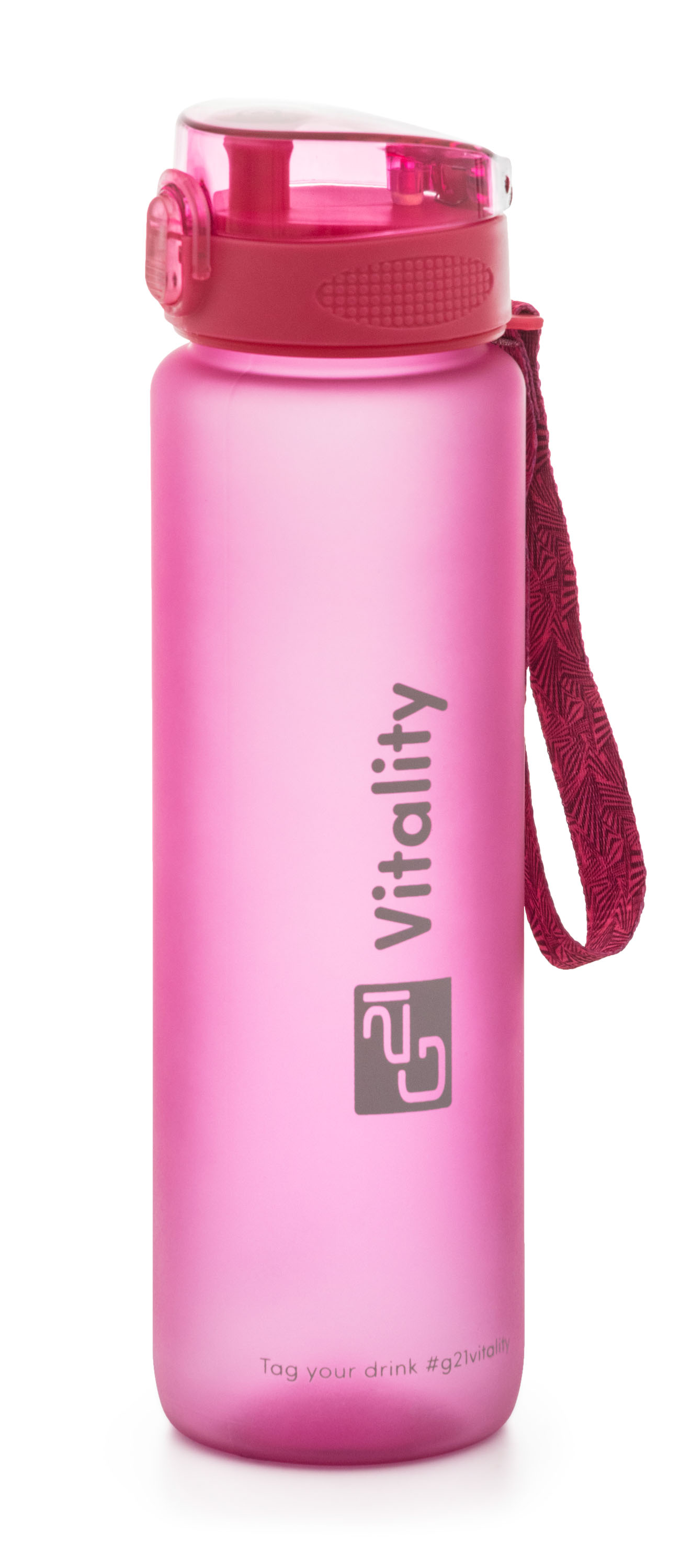 E-shop Fľaška G21 na pitie, 1000 ml, ružová-zmrznutá MX5041RZ