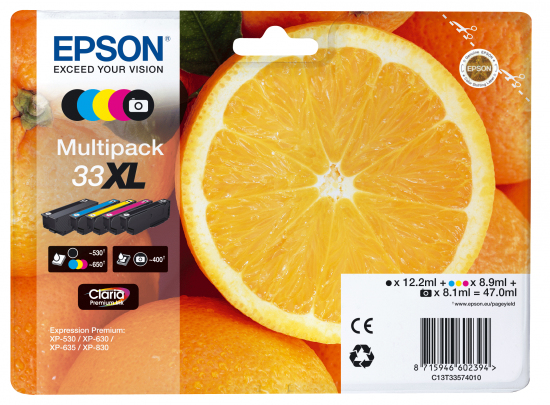 E-shop EPSON Multipack 5-colours 33XL Claria Premium Ink C13T33574011