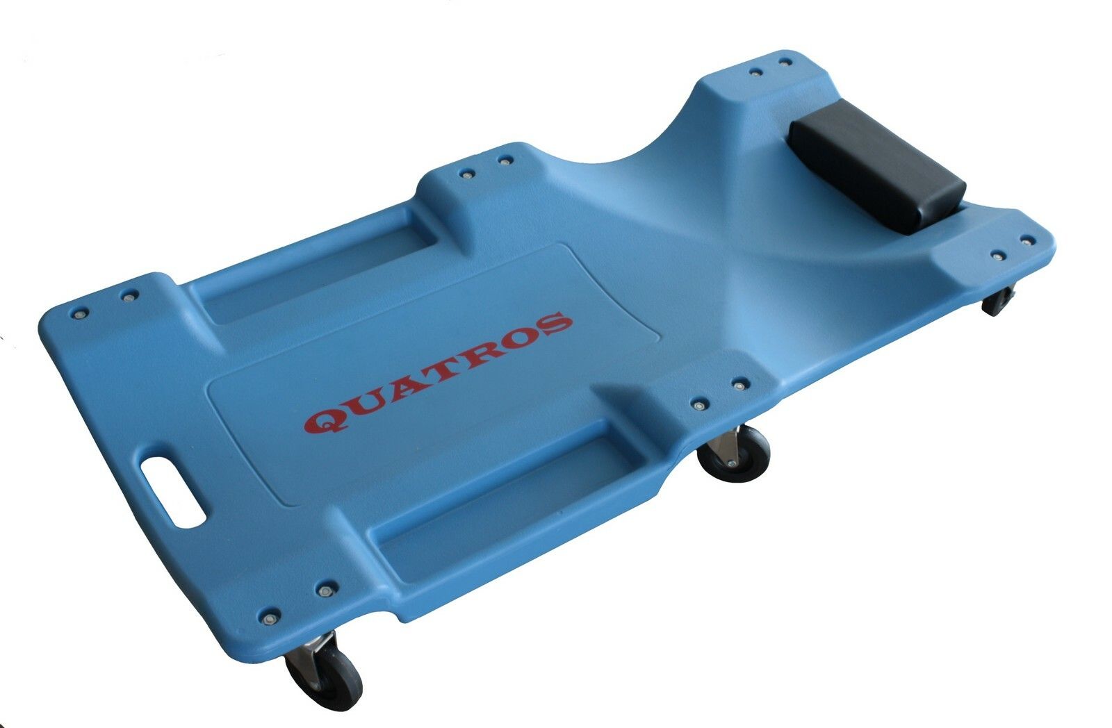 E-shop Montážní plastové lehátko, pojízdné, s odkládacím prostorem QUATROS