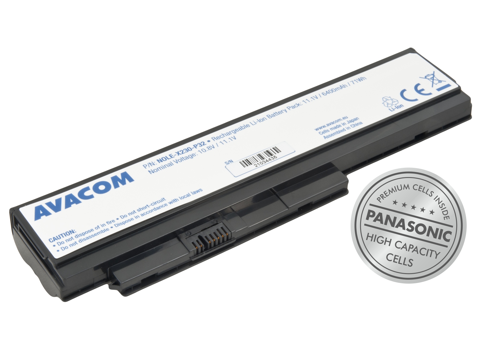 E-shop Baterie AVACOM pro Lenovo ThinkPad X230 Li-Ion 11,1V 6400mAh 71Wh NOLE-X230-P32