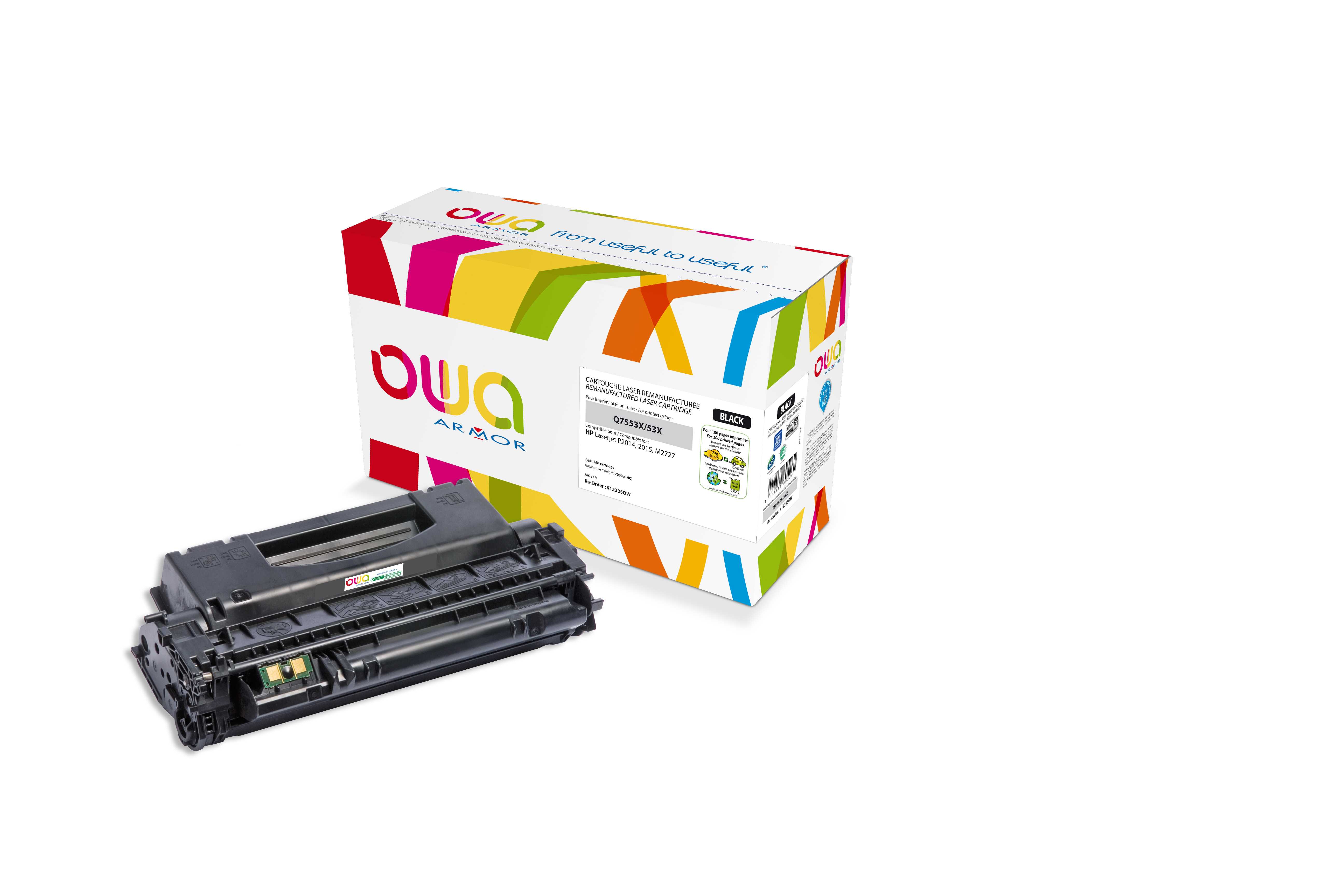 E-shop OWA Armor toner kompatibilní s HP LJ P2015, Q7553X, 7000st, černá/black K12335OW