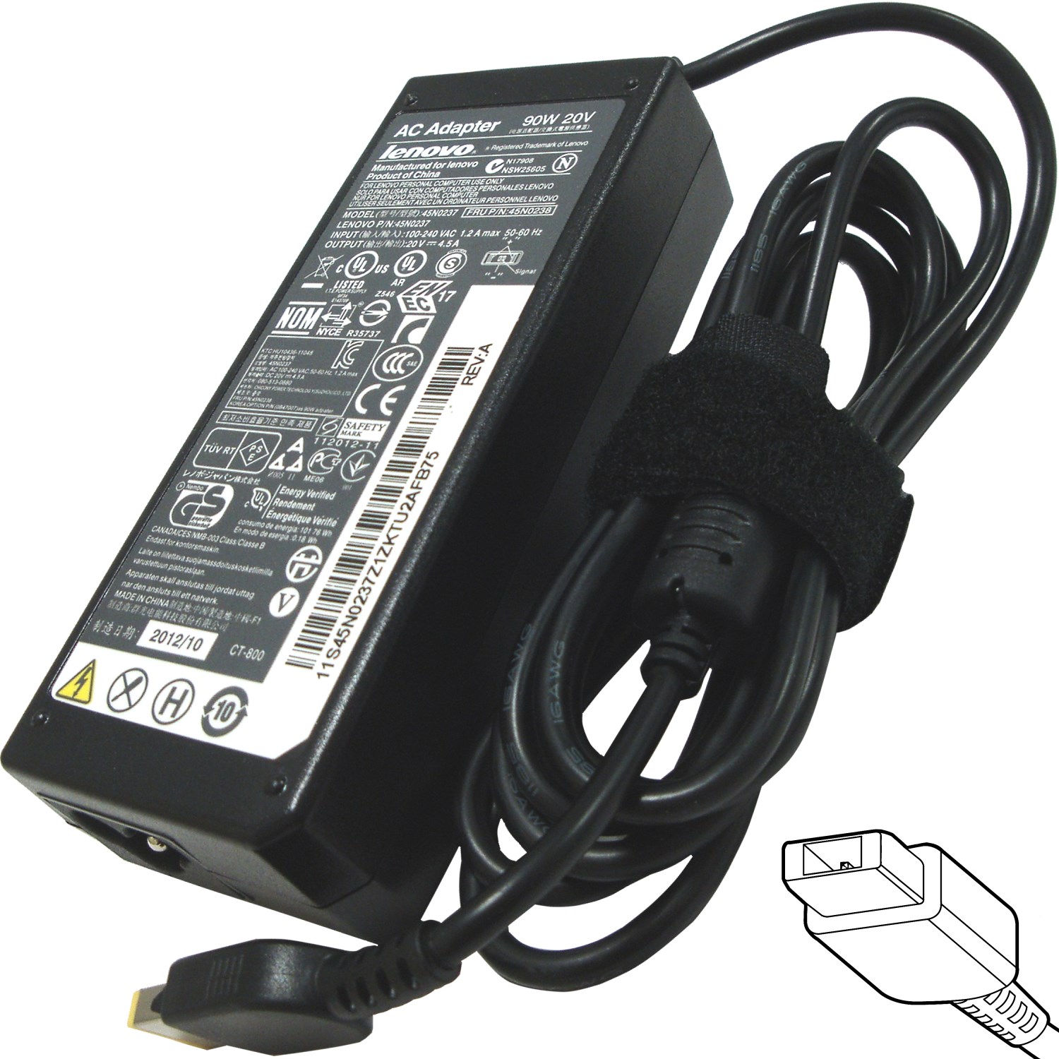 E-shop SIL Napájecí adaptér 90W, 20V YOGA conn., originál Lenovo 77011100