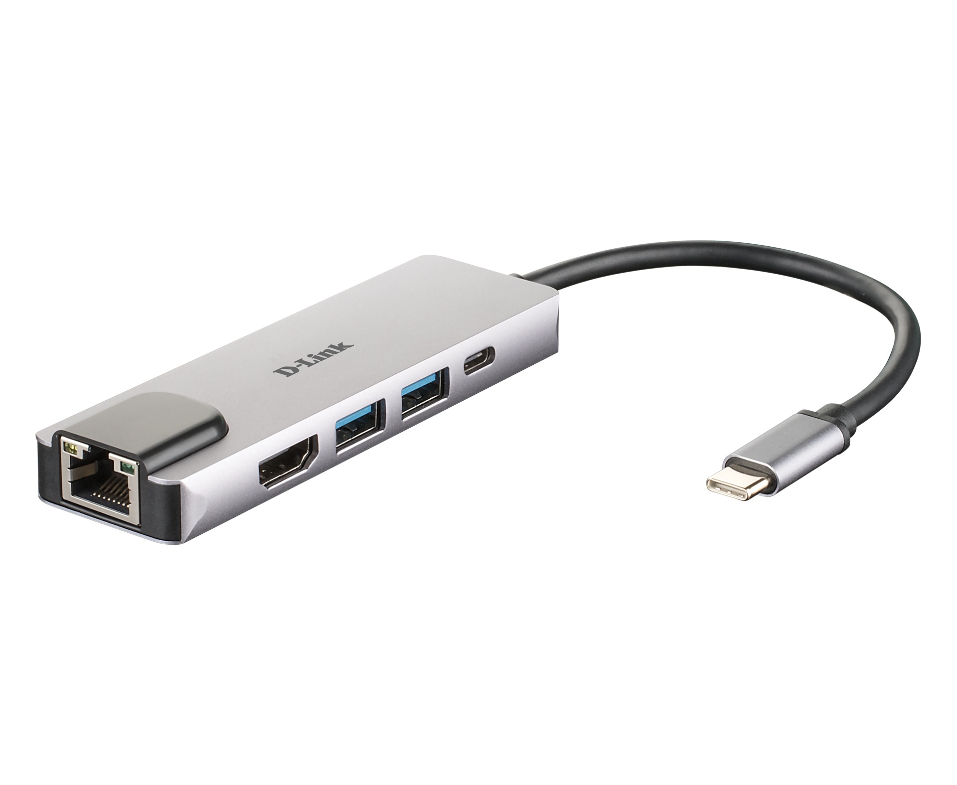 E-shop D-Link 5-in-1 USB-C Hub with HDMI/Ethernet and Power Delivery DUB-M520