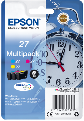 E-shop Epson Multipack 3-colour 27 DURABrite Ultra Ink C13T27054012