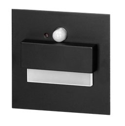 Zapustené schodiskové orientačné svietidlo ORNO TRACO LED OR-OS-6165LR3/B 12VDC, 1,5 W, 30lm, 3000K, čierna