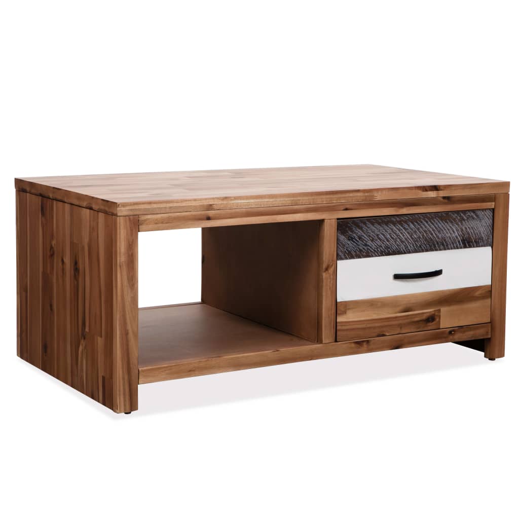 E-shop Multidom Konferenčný stolík masívne akáciové drevo 90x50x37,5 cm