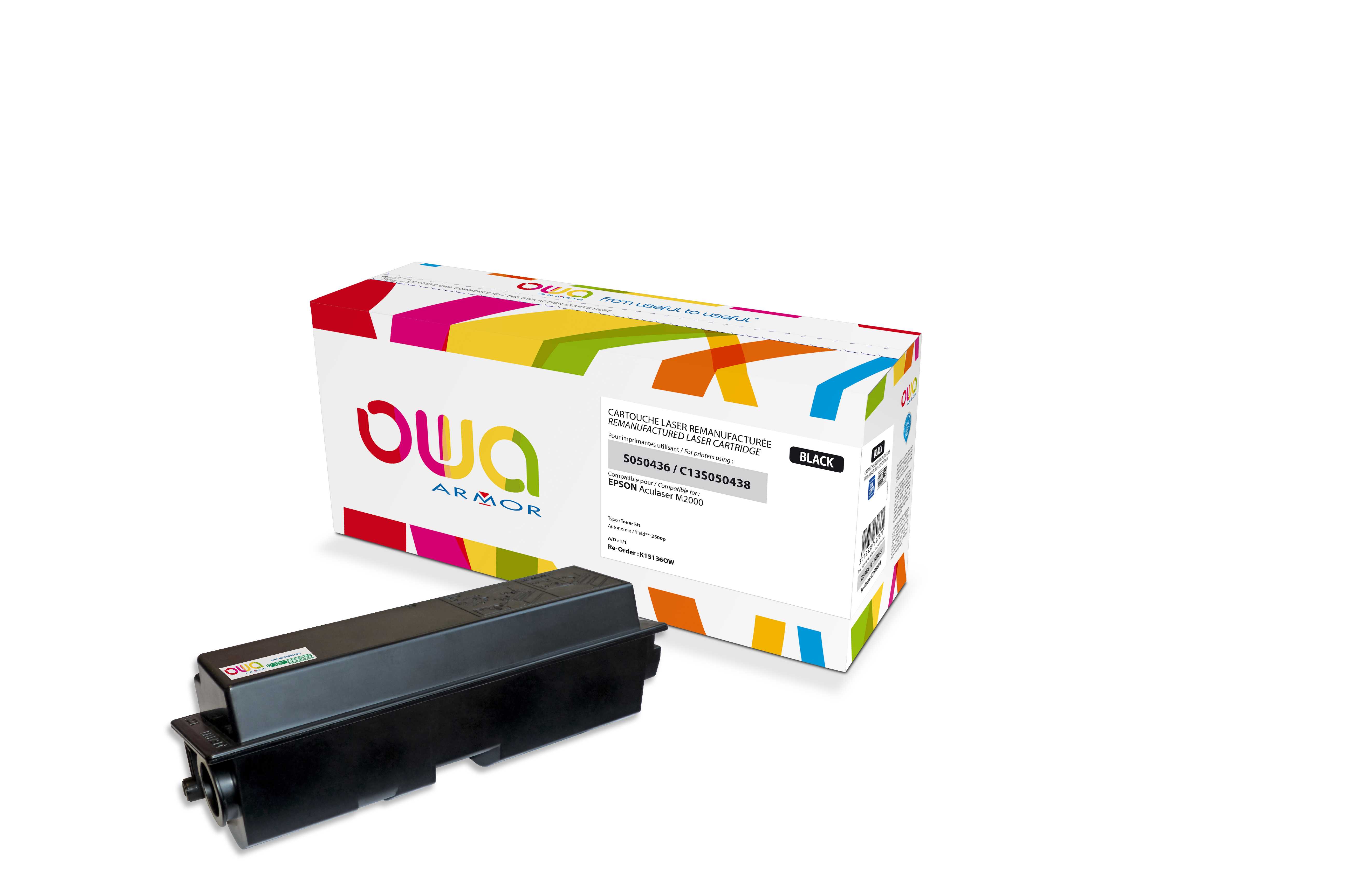 E-shop OWA Armor toner kompatibilní s EPSON M2000, C13S050438, 3500st, černá/black K15136OW