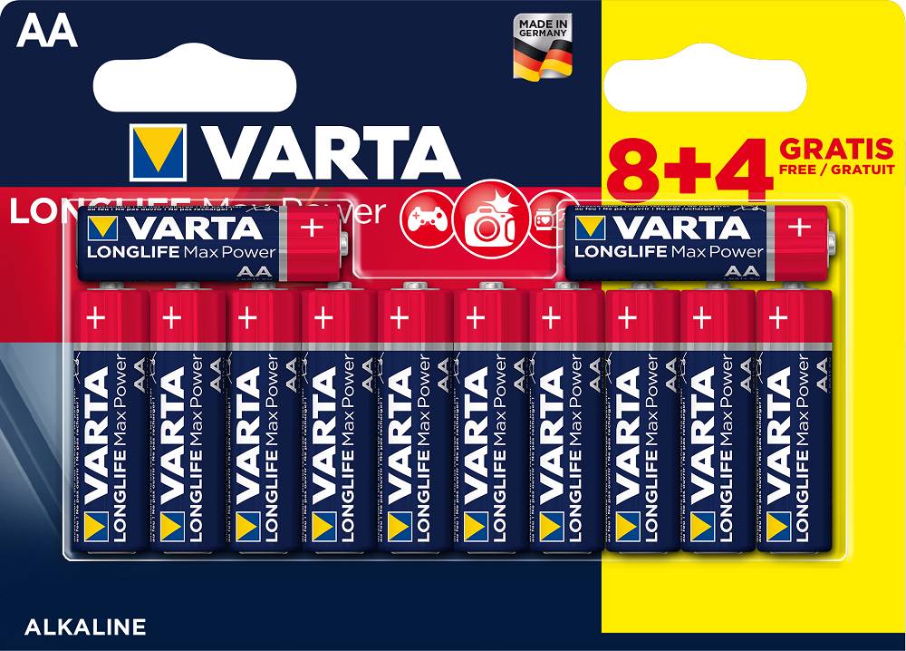 E-shop Varta Longlife Max Power AA 8+4 (Double blister)